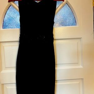 V NECK MINI BANDAGE DRESS